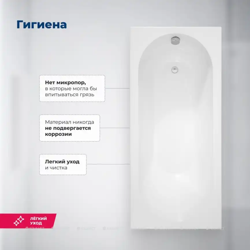 Акриловая ванна Aquanet Nexus 180x80 (с каркасом), 362777 фото 2