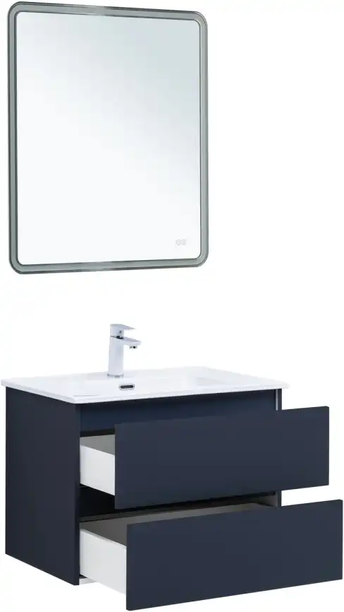 Тумба под раковину Aquanet Вега 2.0 70 маренго, подвесная, 337948 фото 13