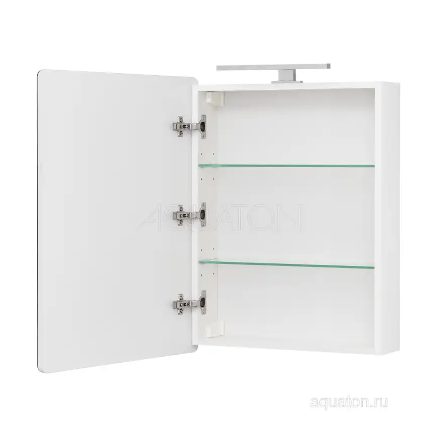 Зеркало-шкаф Aquaton Скай PRO 55 1A238402SY010  левый цвет, белый глянец фото 4