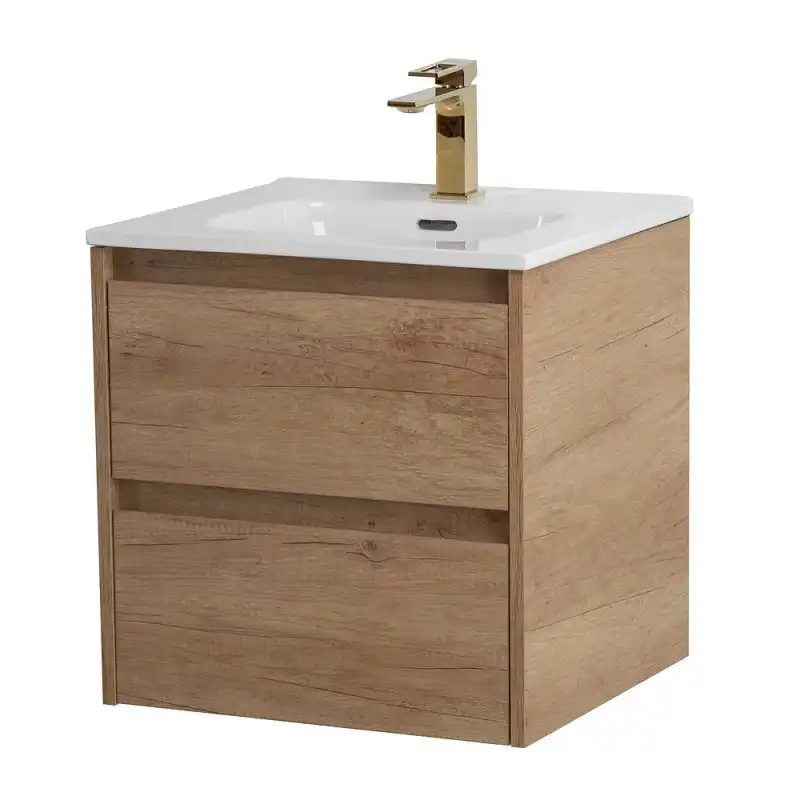 Тумба под раковину BelBagno KRAFT-500-2C-SO-RNN подвесная Rovere Nebrasca Nature фото 1