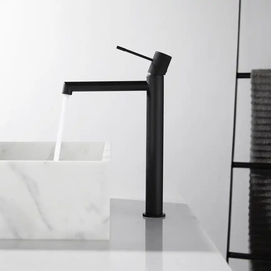 Смеситель для накладной раковины Vincea Desire VBF-1D2MB однорычажный, черный фото 8