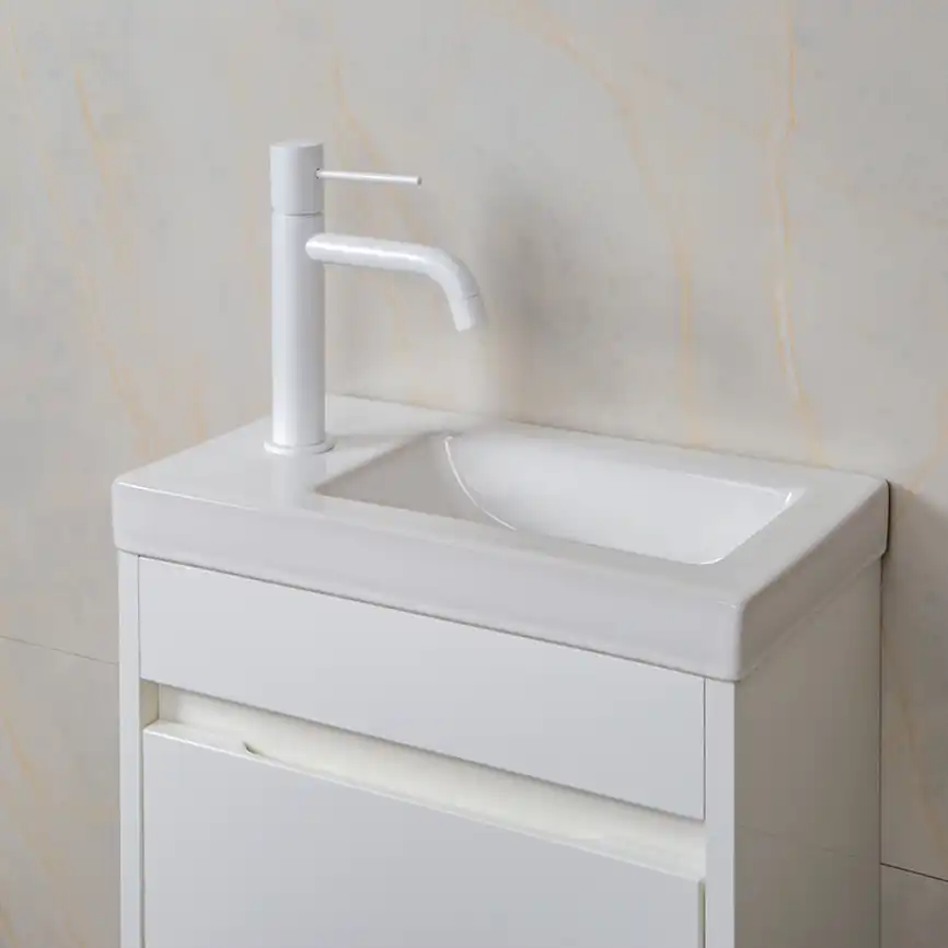 Тумба с раковиной AVS Миниатюра 40 L белая, K821-08-400L-WG-04-410WG фото 5