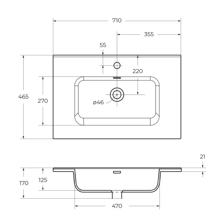 Тумба под раковину BelBagno ETNA-700-2C-SO-RW-P подвесная Rovere Moro фото 13