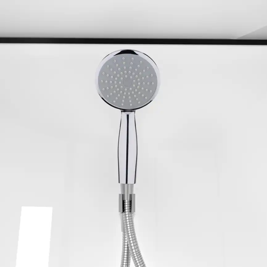 Душевая кабина Loranto 90х90 низкий поддон, прозрачное стекло, профиль Черный, CS-22109 фото 6