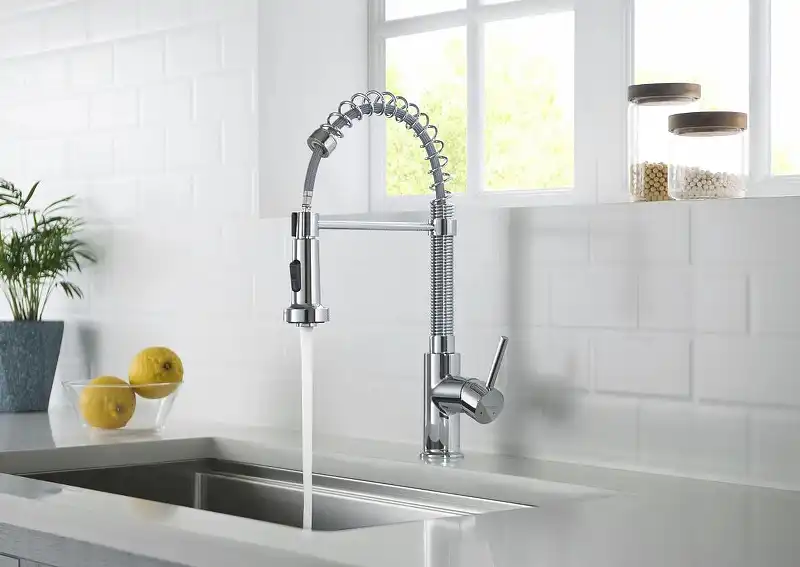 Смеситель для кухни Aquatek Европа AQ1387CR с выдвижной лейкой, Хром фото 6