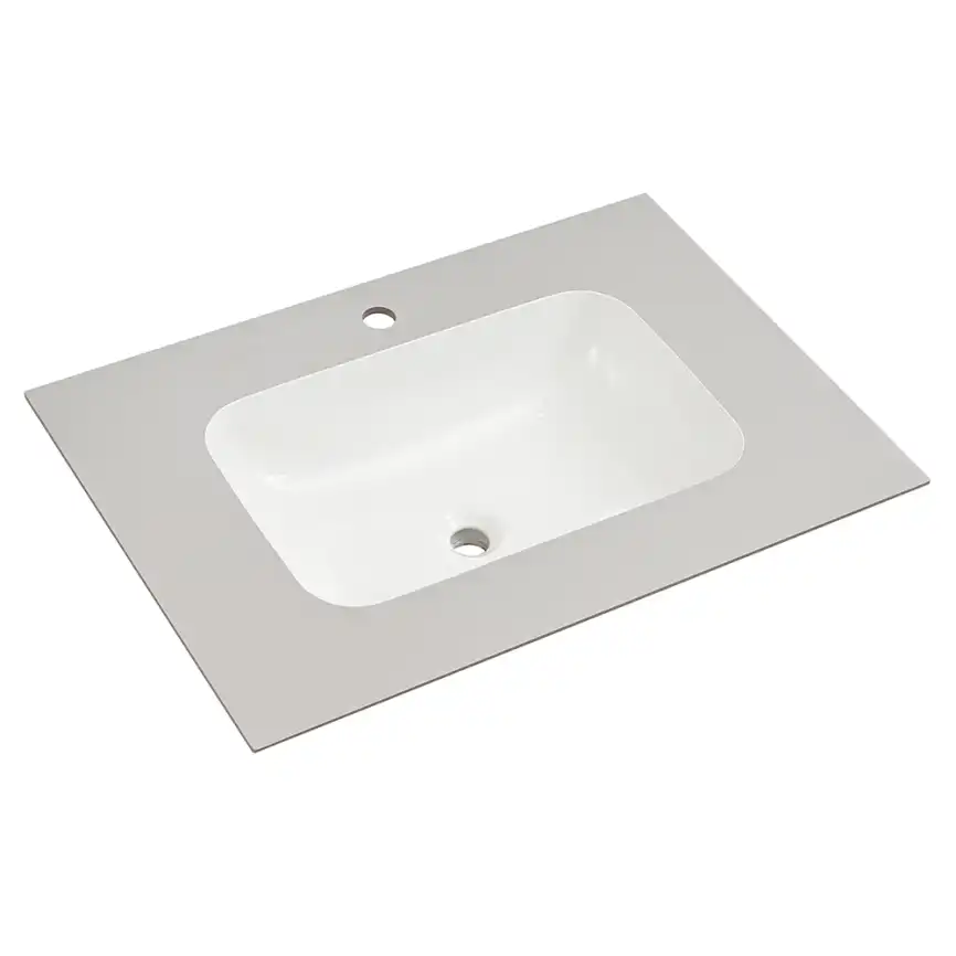 Раковина мебельная AVS Шарм 80x56 белая/серая фото 1