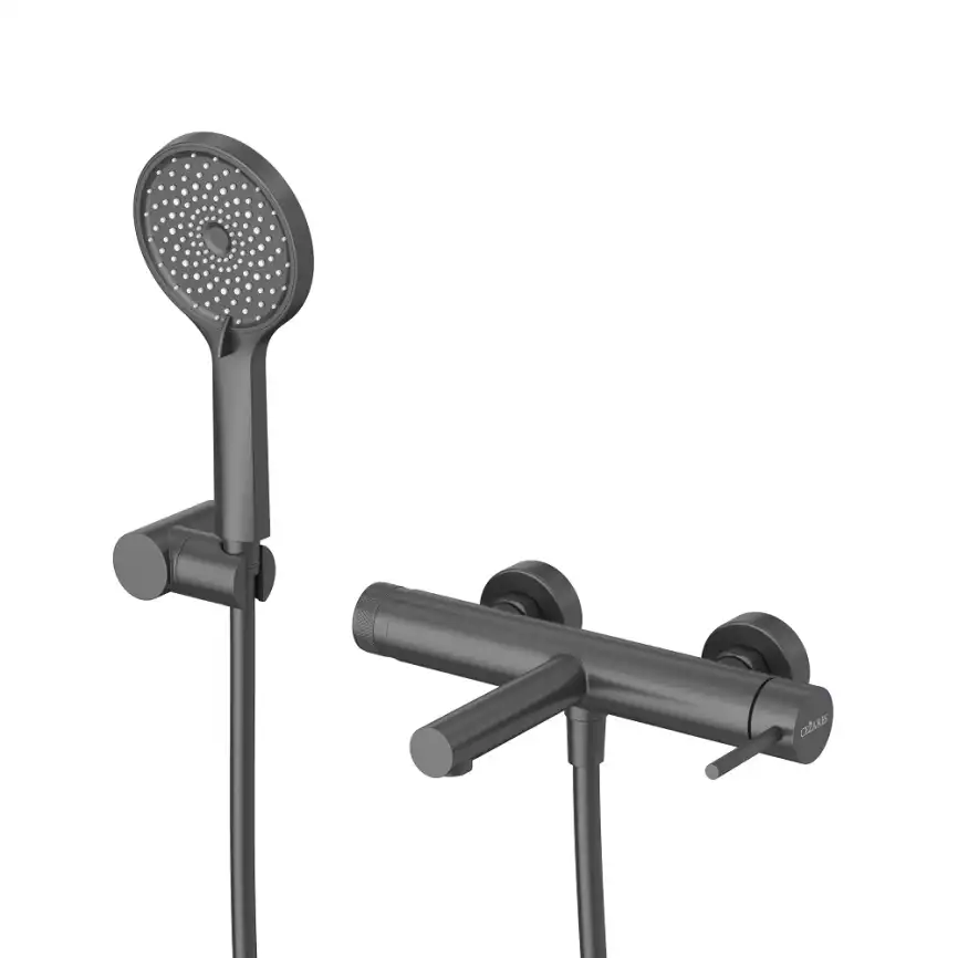 Смеситель для ванны и душа Cezares RELAX-VD-NOP, Черный матовый фото 1