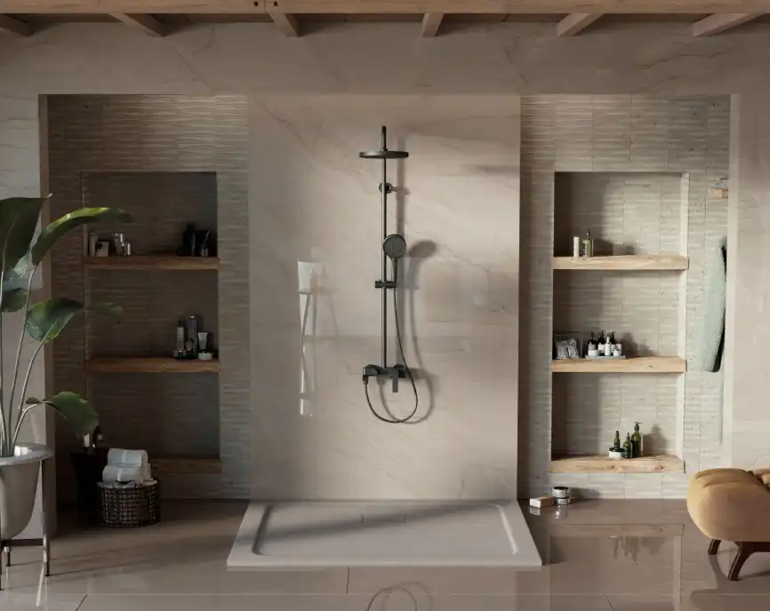 Душевая система  Vincea  VSFS-413MB VSFS-413MB для ванны с изливом, черный матовый фото 3