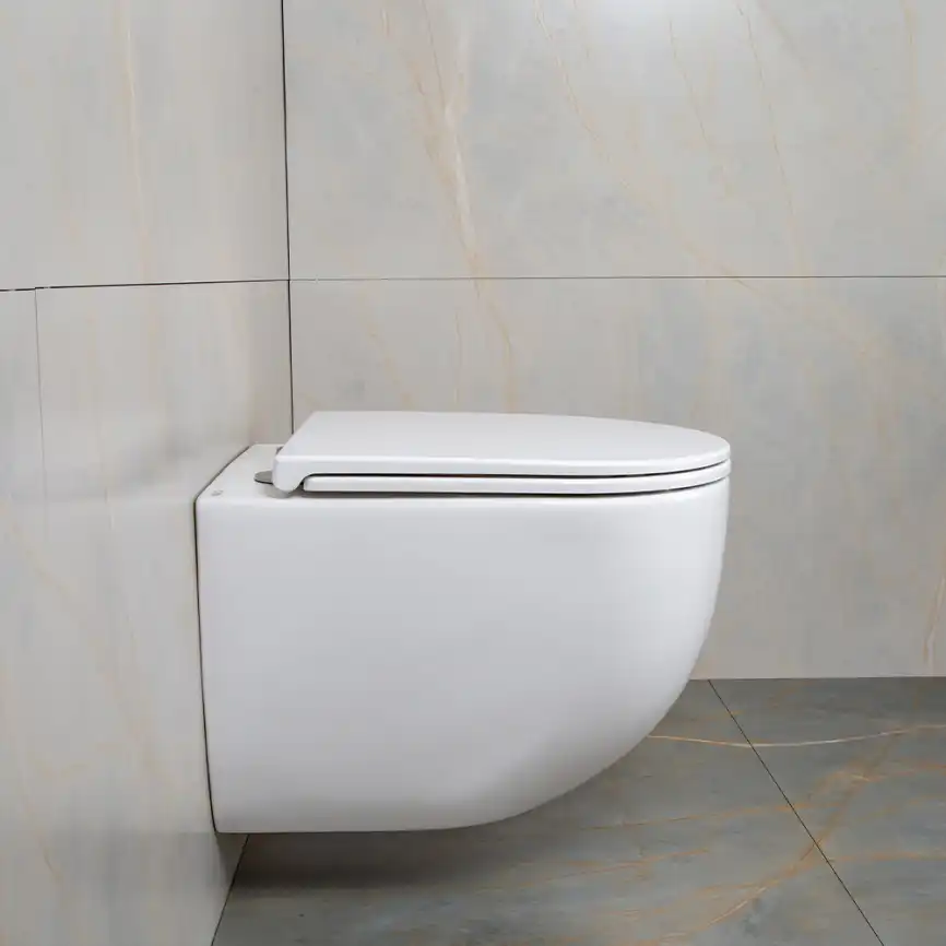 Унитаз подвесной AVS Спутник 801-0038-P-T2-GW безободковый, со смывом Торнадо, белый фото 7