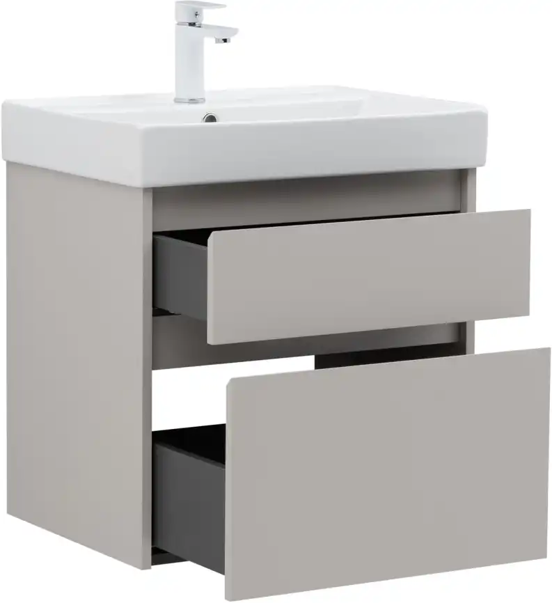 Тумба под раковину Aquanet Nova Lite 2.0 60 бежевый, 346322 фото 9