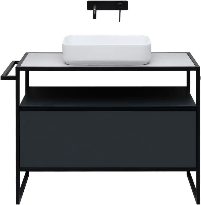 Тумба под раковину Allen Brau Priority 100 1.31003.AM антрацит матовый фото 10