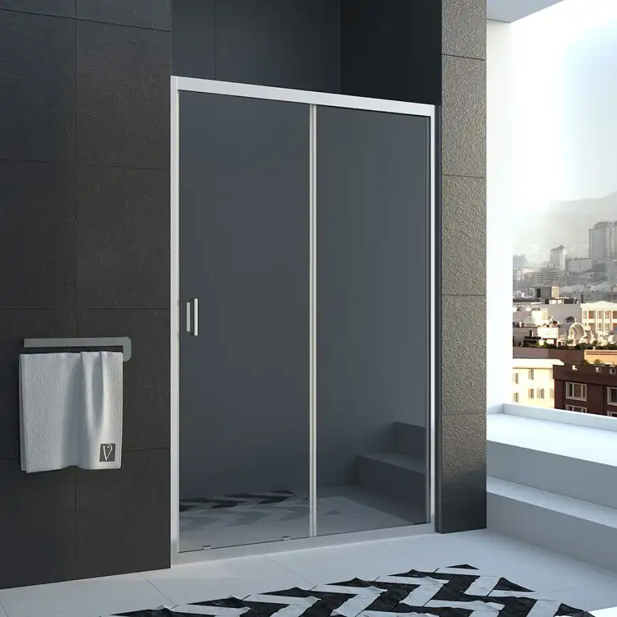 Душевая дверь Veconi Vianno VN-40 130 см, VN40-130-01-C1, профиль Хром, стекло Прозрачное фото 1