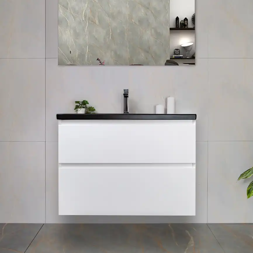 Тумба с раковиной AVS Гармония 80 белая, N821-07-800WG-01-810BM фото 2