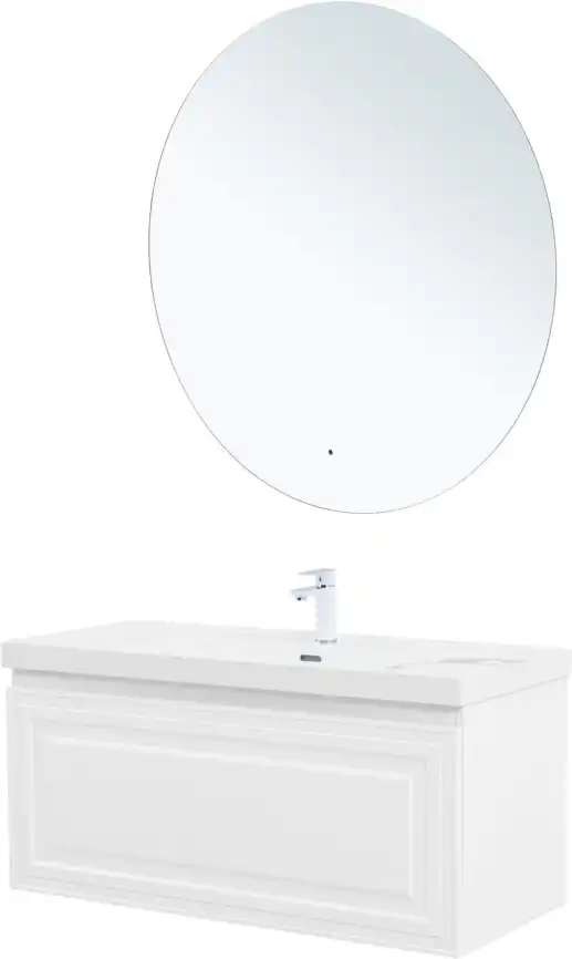 Тумба под раковину Aquanet Агата 110 белый сатин, 345484 фото 11