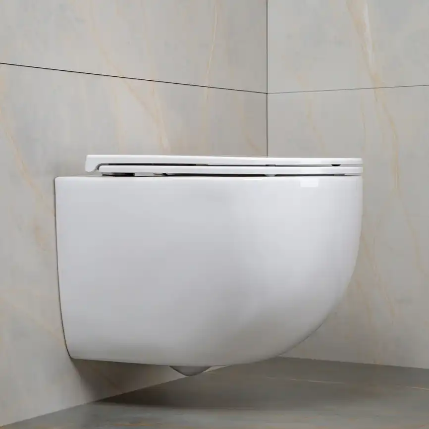 Унитаз подвесной AVS Спутник 801-0038-P-T2-GW безободковый, со смывом Торнадо, белый фото 13