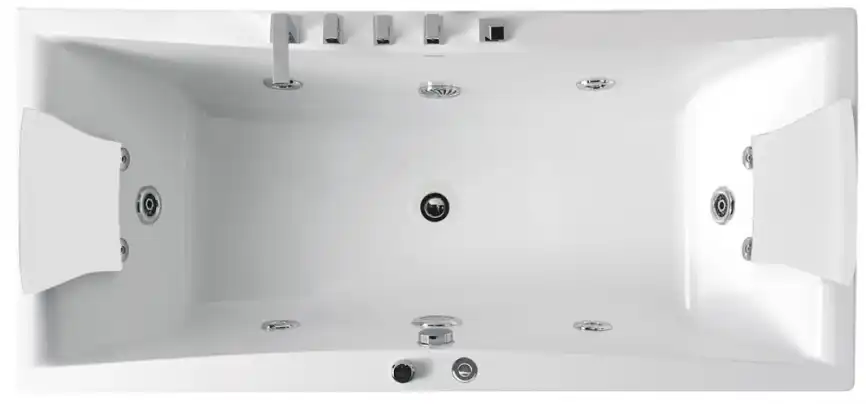 Акриловая ванна Gemy G9076 B 177х81 с гидромассажем, прямоугольная фото 3