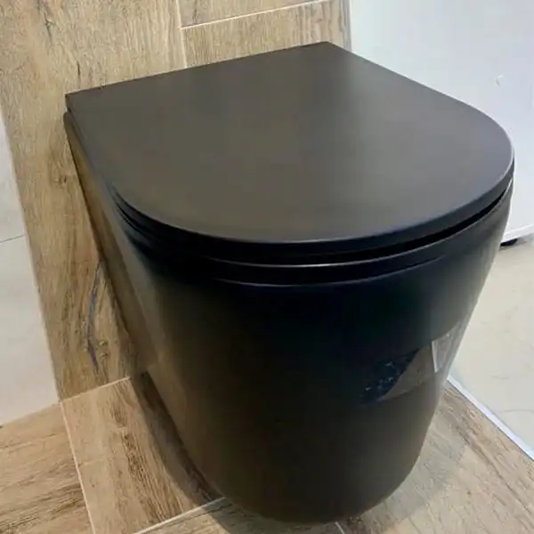 Унитаз подвесной AVS Тоник 801-0032-P-R-MB безободковый, черный матовый фото 5