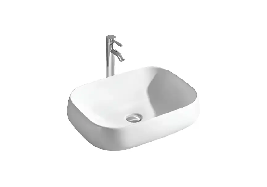 Раковина накладная Aquatek 56х42х14 AQ5526-MW, Белая матовая фото 1