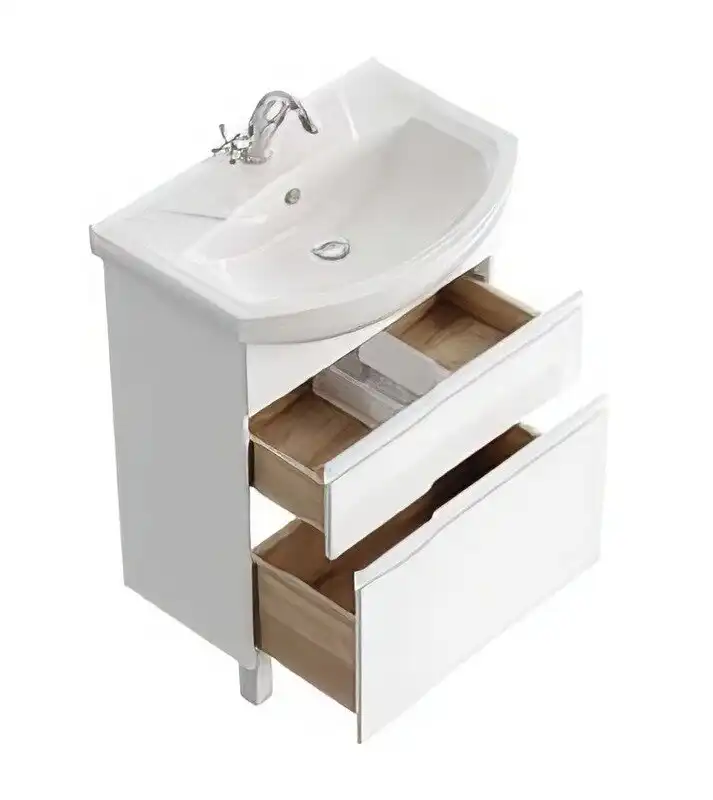 Тумба с раковиной напольная Aqwella Rodos 65 см, ROD01062N, цвет Белый фото 4