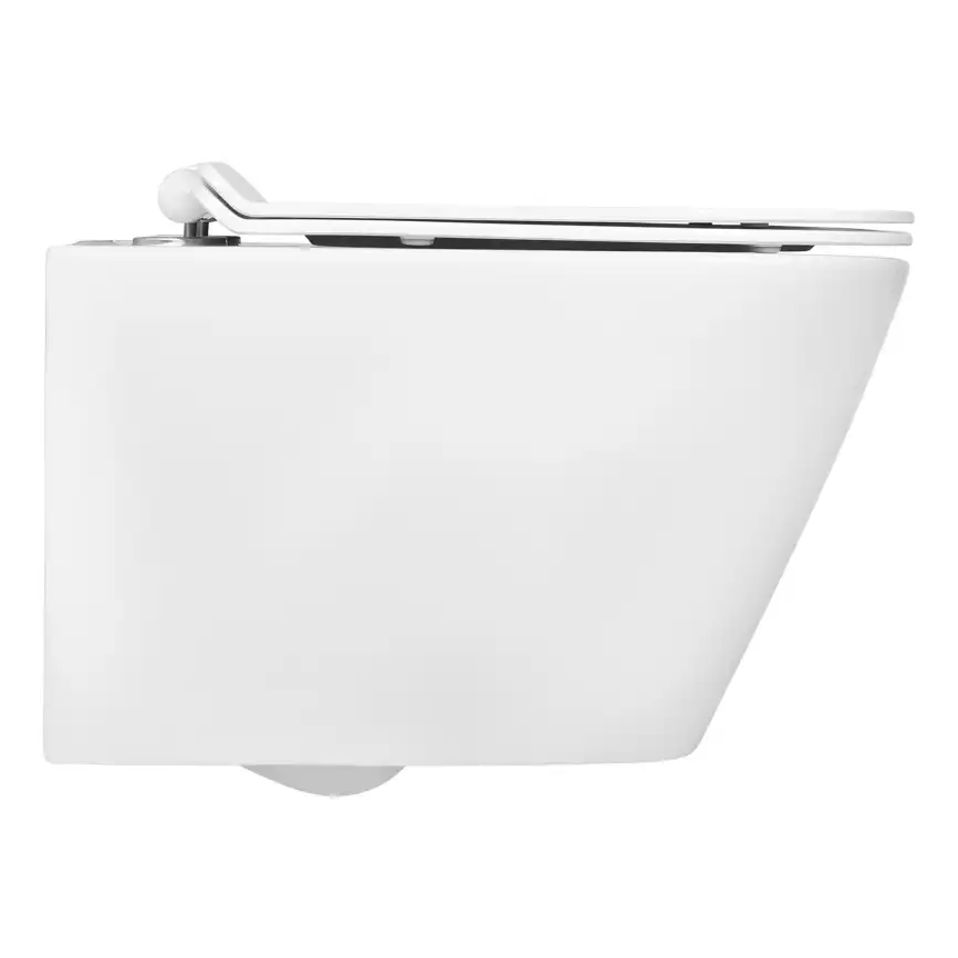 Подвесной унитаз Aquatek Альфа AQ1910-00 безободковый, с сиденьем микролифт, Белый фото 7