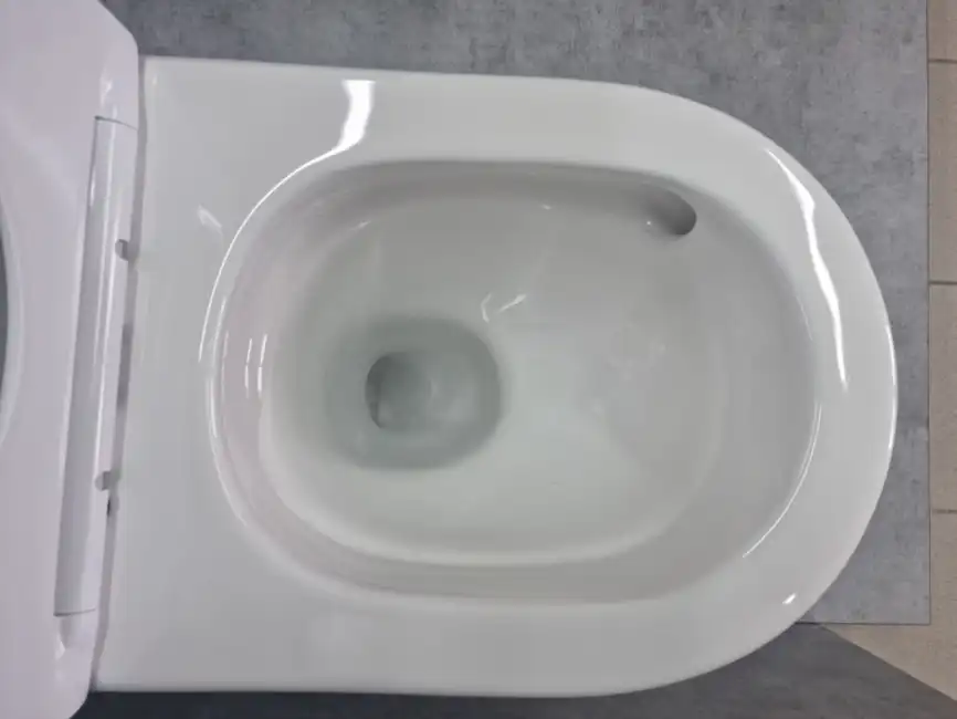 Унитаз-компакт CeramaLux TR2178-1 TORNADO, безободковый смыв торнадо, Белый фото 4