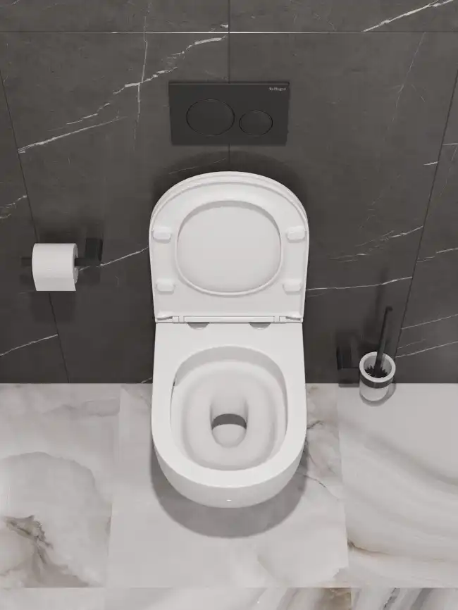 Унитаз подвесной BelBagno ETNA BB008CH-TOR/SC безободковый с сиденьем и смывом TORNADO фото 15