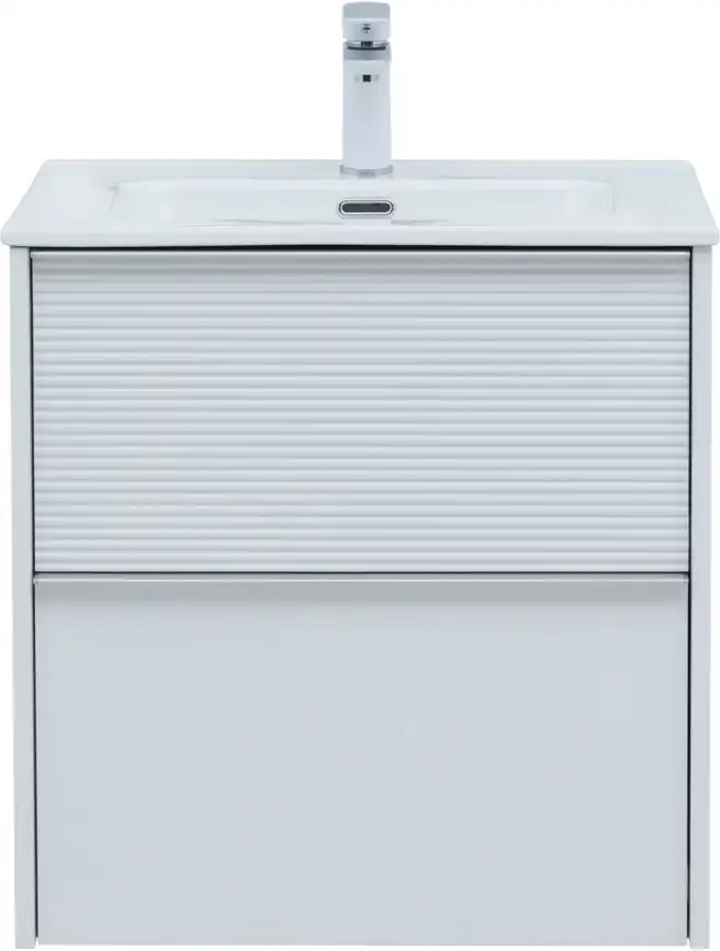 Тумба под раковину Aquanet Вита 60 белый матовый, подвесная, 330473 фото 8