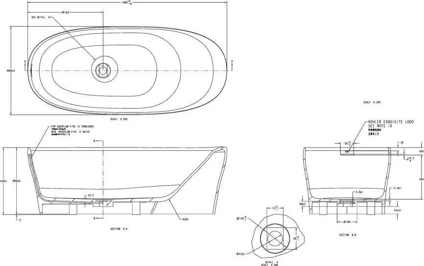 Ванна из искусственного камня Allen Brau 180x80 Solid Stone Krion Neo XL 2.35002.21, белая матовая фото 2