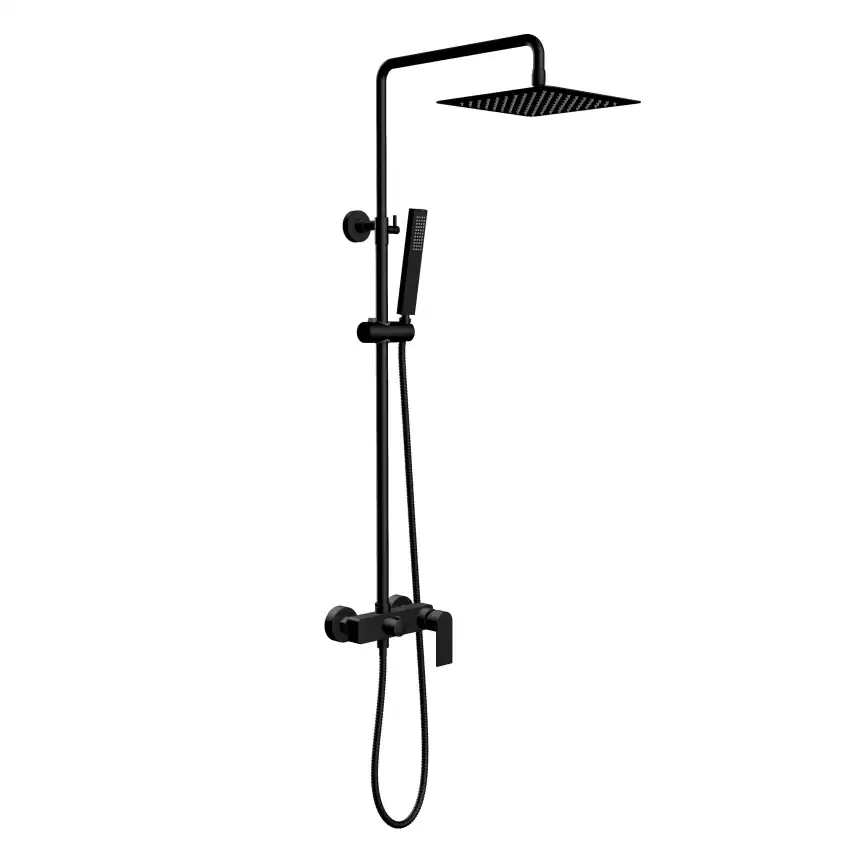 Душевая система Aquatek Лира AQ2465MB, Черный матовый фото 1