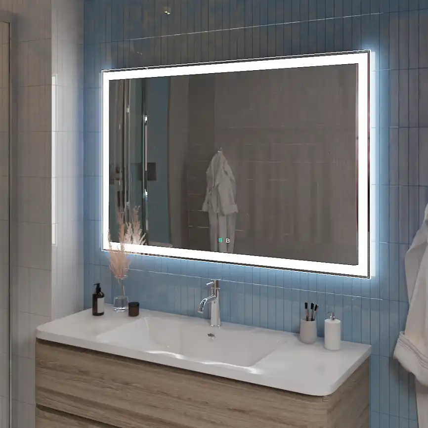 Зеркало BelBagno SPC-GRT 120х80 SPC-GRT-1200-800-LED-TCH-SND с подстветкой, сенсорный выключатель, голосовым управлением и подогревом фото 8