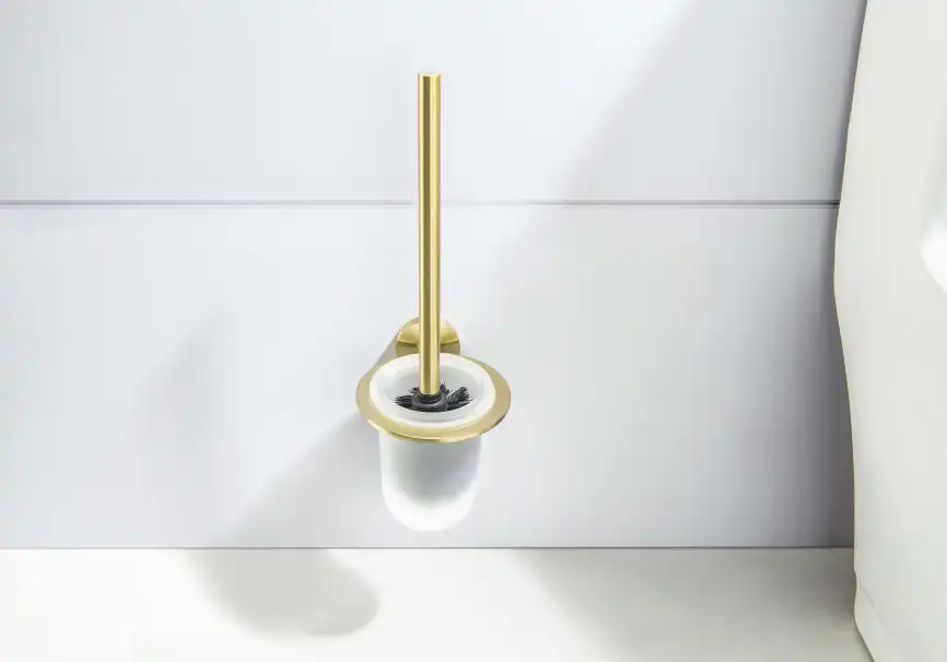 Ершик для унитаза Aquatek Оберон AQ4210BG, Золото матовое фото 4