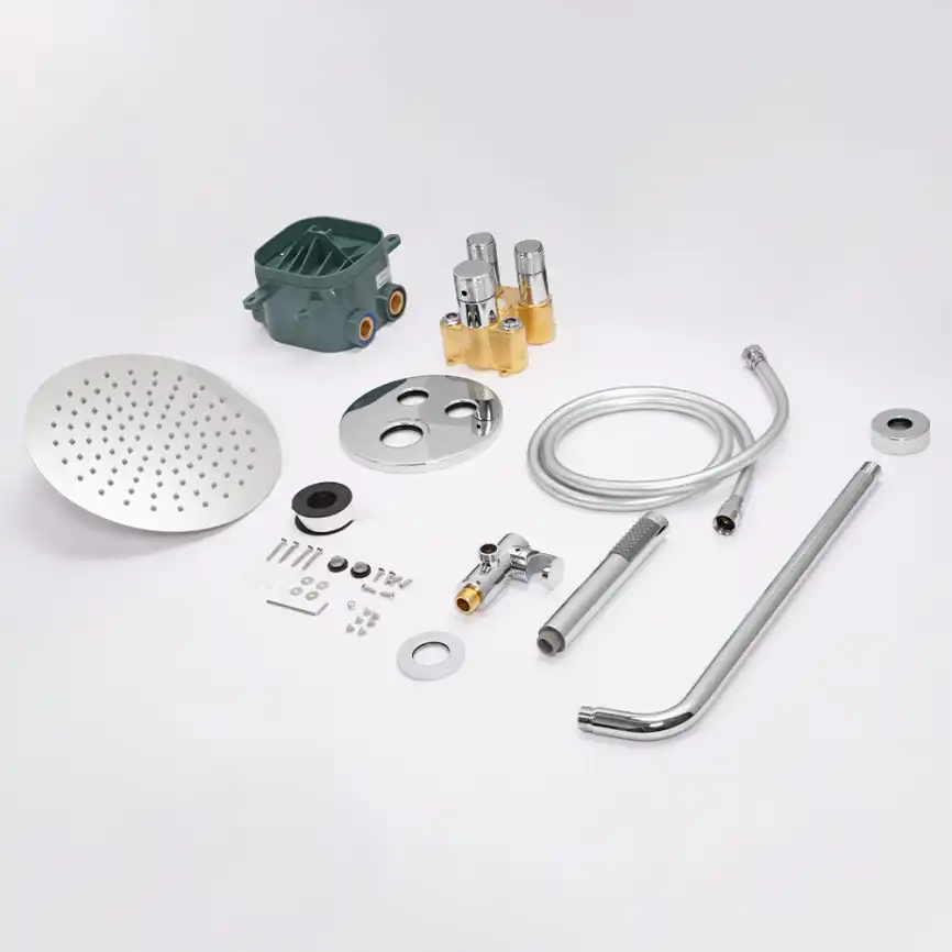 Встраиваемая душевая система AVS LUXURY 811-501-CR термостат, хром фото 8