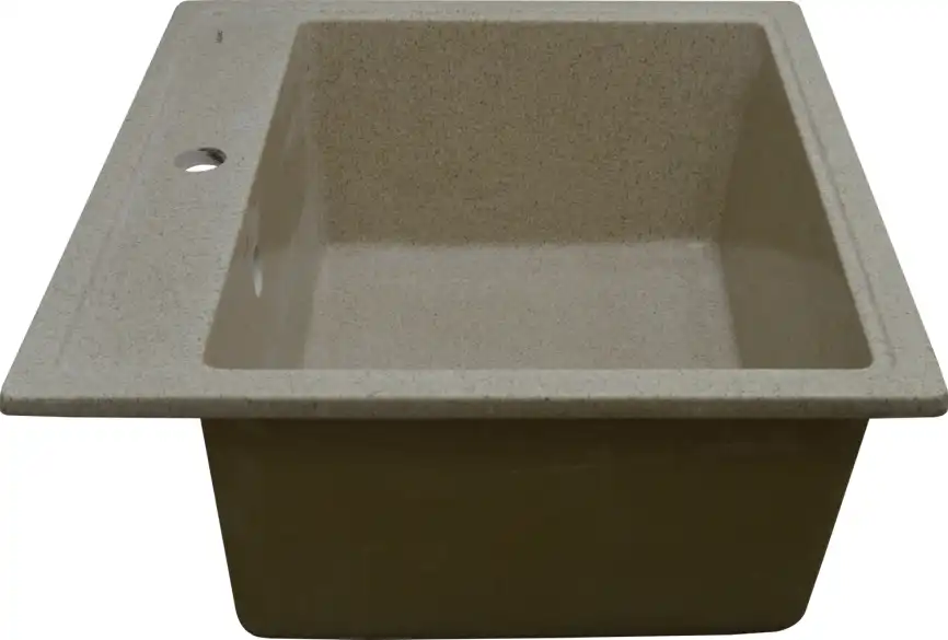 Кухонная мойка AZARIO Litos 570x505x200 искусственный мрамор, цвет Песочный (CS00078326) фото 2