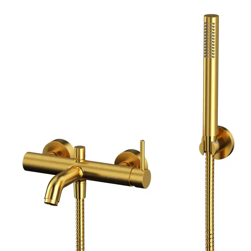 Смеситель для ванны Whitecross Y brushed gold Золото брашированное, Y1231GLB фото 1