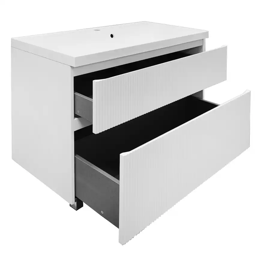 Тумба с раковиной Azario Viola 100 CS00097146, напольная, Белая матовая фото 2