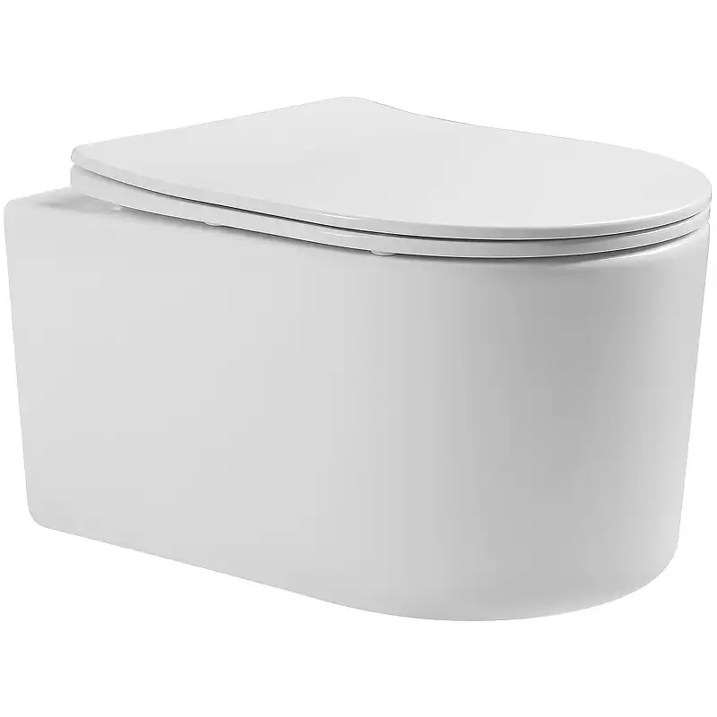 Подвесной унитаз Aquatek Мия AQ2004-00 безободковый, с сиденьем микролифт, Белый фото 1