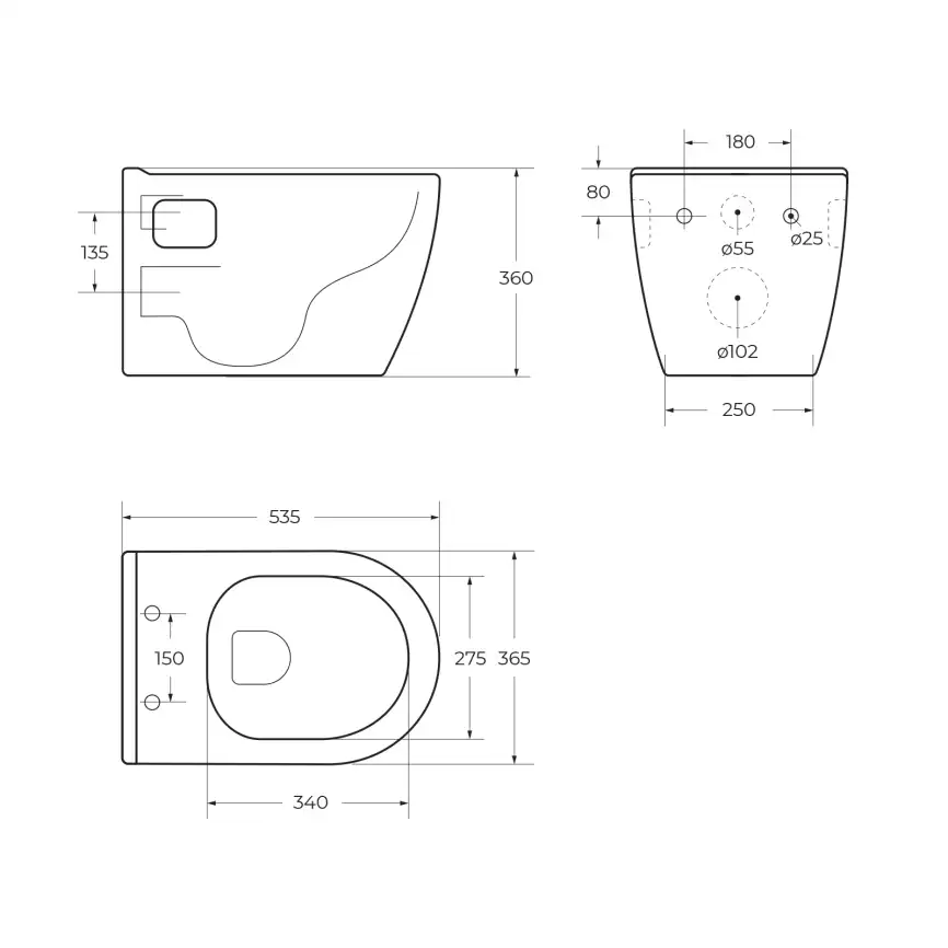 Подвесной унитаз BelBagno LOTO BB070CHR/SC, безободковый, с сиденьем микролифт, Белый фото 14