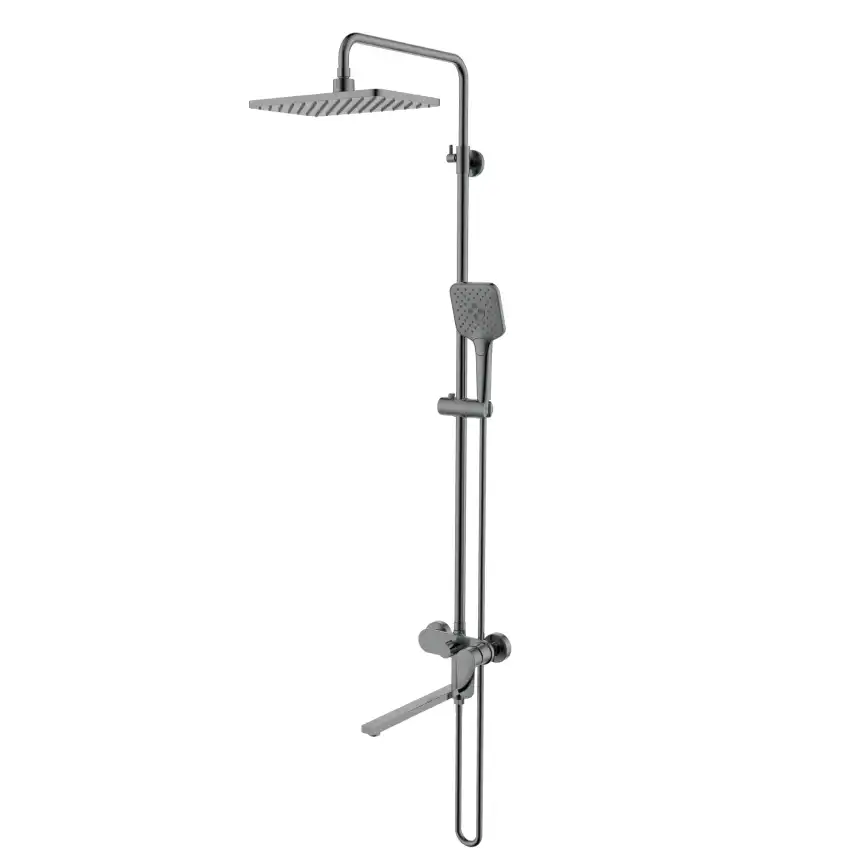 Душевая система Aquatek НИКА AQ2840BGM, Оружейная сталь фото 1