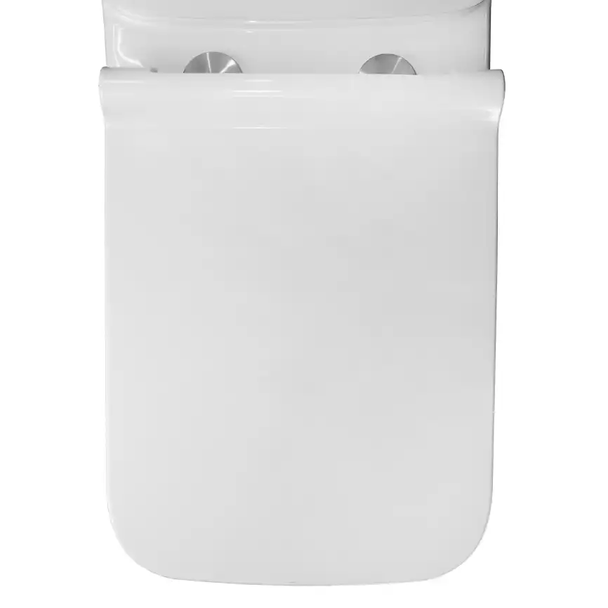 Унитаз напольный Azario Glory AZ-49 безободковый, с бачком и сидением микролифт, Белый глянцевый фото 9