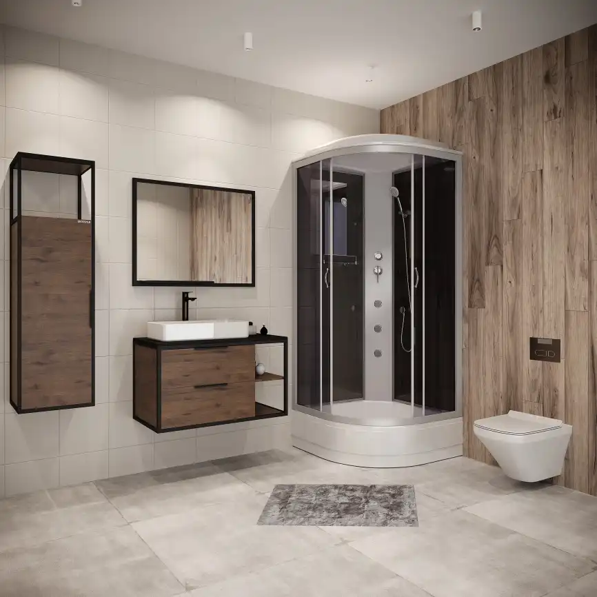 Душевая кабина Niagara Classic 90х90х215 NG-3501-14G средний поддон, с гидромассажем, 35011434G фото 2