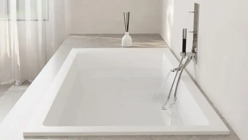 Ванна Salini CASCATA KIT 180х80 104523M из материала S-Stone, Белая матовая фото 3