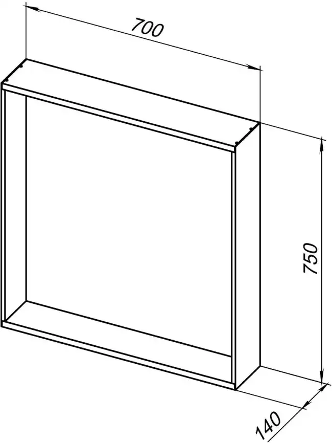 Зеркало Allen Brau Reality 70х75 1.32017.BB с подстветкой, сенсорный выключатель, Черный фото 2