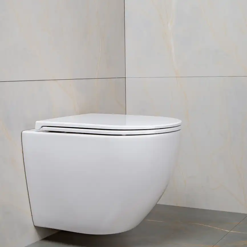 Унитаз подвесной AVS Метрополь 801-0044-P-T2-GW безободковый, со смывом Торнадо, белый фото 6