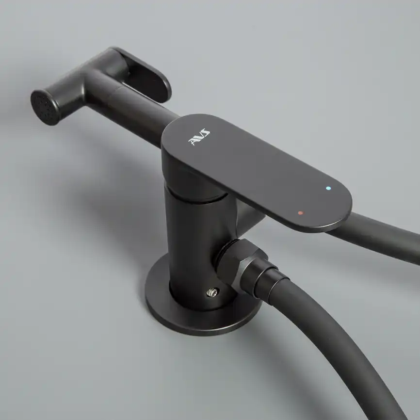 Гигиенический душ со смесителем AVS Beauty черный матовый, 811-531-MB фото 8