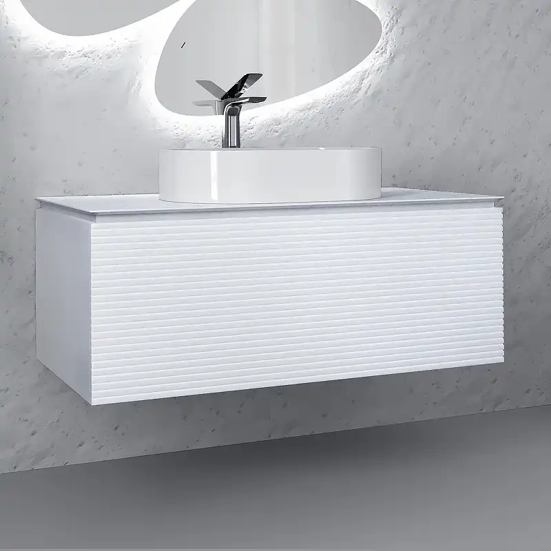 Тумба под раковину Jorno STONE 100 Stn.01.100/P/W/JR Белая фото 2