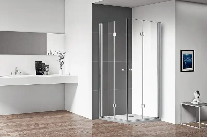 Душевой уголок CEZARES ECO-O-AS-2-100-C-Cr стекло Прозрачное, профиль Хром фото 2