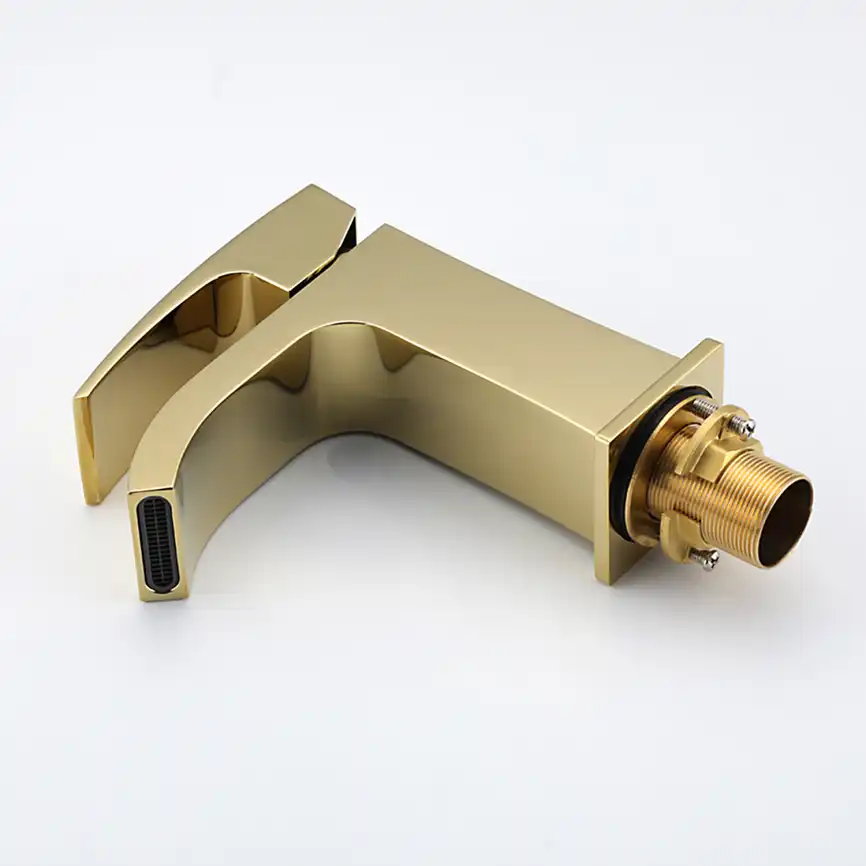 Смеситель для раковины Gappo G1007-3, Золото глянцевое фото 3