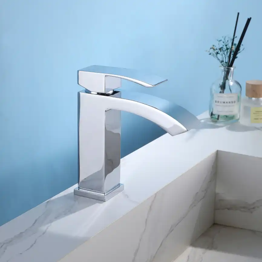 Смеситель для раковины Abber Wasserfall AF8610, однорычажный, цвет Хром фото 2