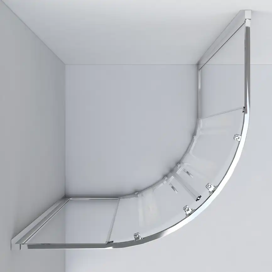 Душевой уголок Vincea Garda 100х100 VSQ-1G100CL, профиль хром, стекло Прозрачное фото 3