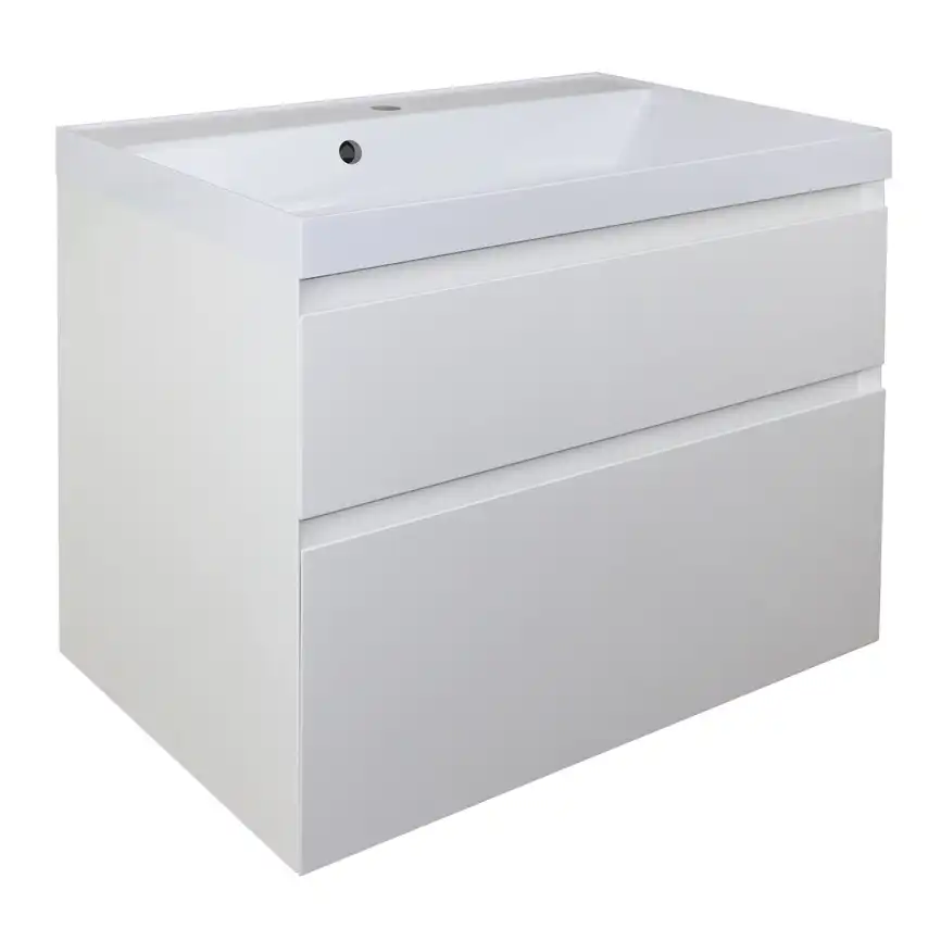 Тумба с раковиной Azario Velluto 80 CS00088603, подвесная, Белая матовая фото 1